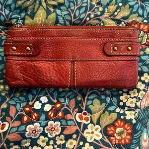 Fossil long leather wallet